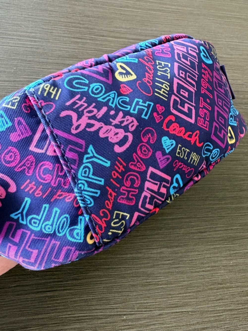 Coach Poppy Graffiti Cosmetic Case - Picture 6 of 11